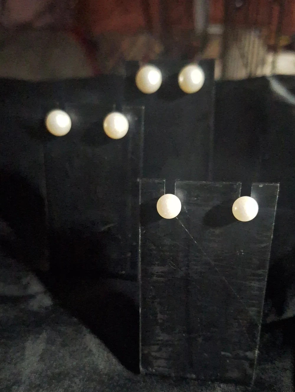 Classic White Pearl Stud Earrings - Women Jewelry